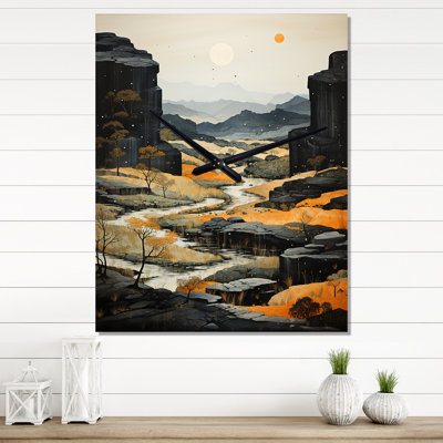 Horloge murale Canyon Grey Expanse II