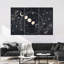 «New Age Bohemian Moon Cycle on Canvas», reproduction de 3 pièces-338389489