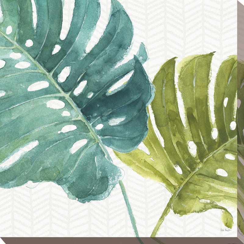 «Mixed Greens Lxxv», reproduction d'art sur toile, H 31,5 po x l 31,5 po x P 2 po, Cadre flottant champagne