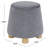 Round Chenille Ottoman-1159046820