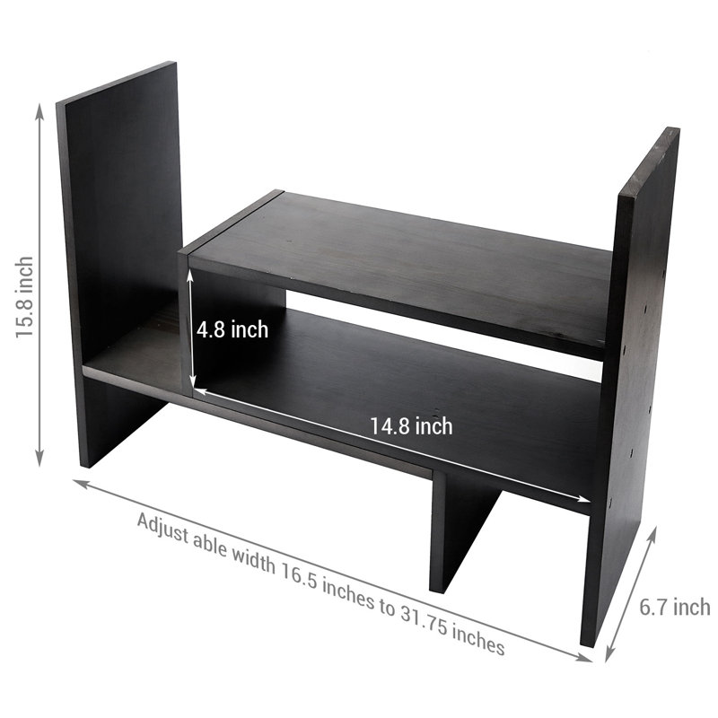 Étagère de bureau Elianah, Gris