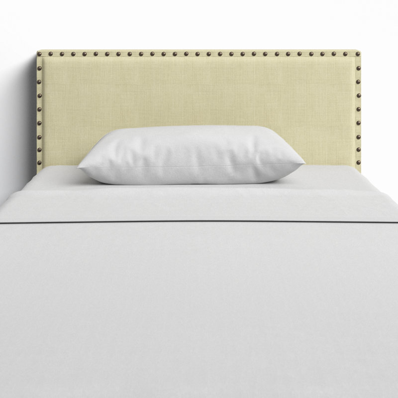 Upholstered Linen Blend Panel Headboard, Full, Tumbleweed