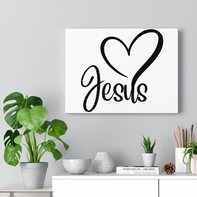 «Jesus Heart», reproduction sur toile tendue