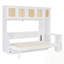 Murphy Bed with Desk and Rattan Cabinets, Space-Saving Wall Bed for Home Office-2034179753
