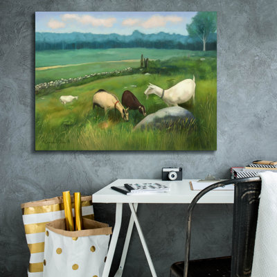 Reproduction d'art sur toile, "Ceinture des amis de la ferme" par Art and a Little Magic, 34 po x 26 po