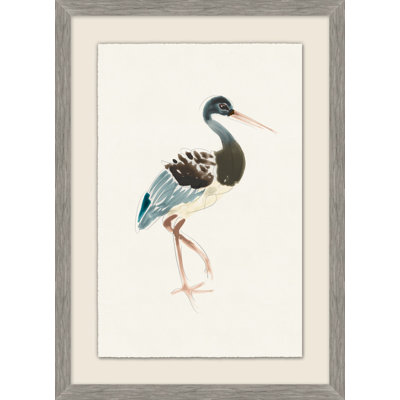 Watercolor Bird 1 Framed Watercolour Painting Print