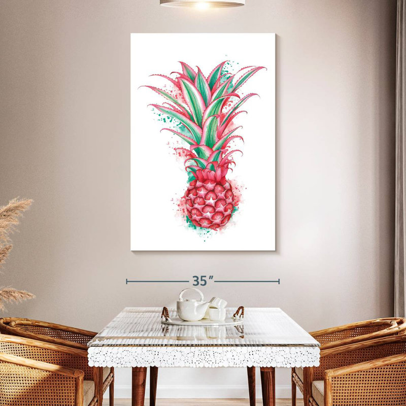 Ananas rose, H 51 po x l 34 po
