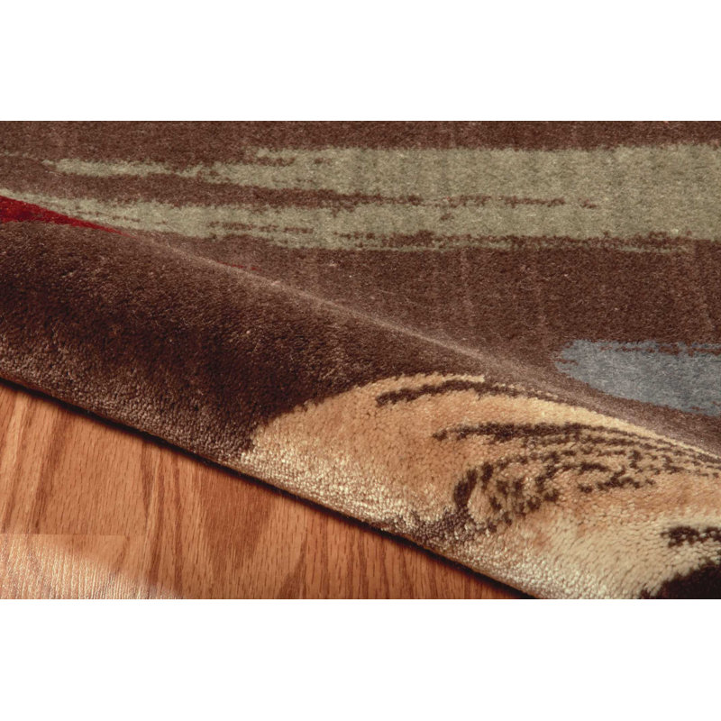 Tapis chocolat en laine Issabel, Rectangle 9 pi 6 po x 13 pi