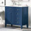 Meuble-lavabo simple 35,98 po avec plateau en céramique Sulevi