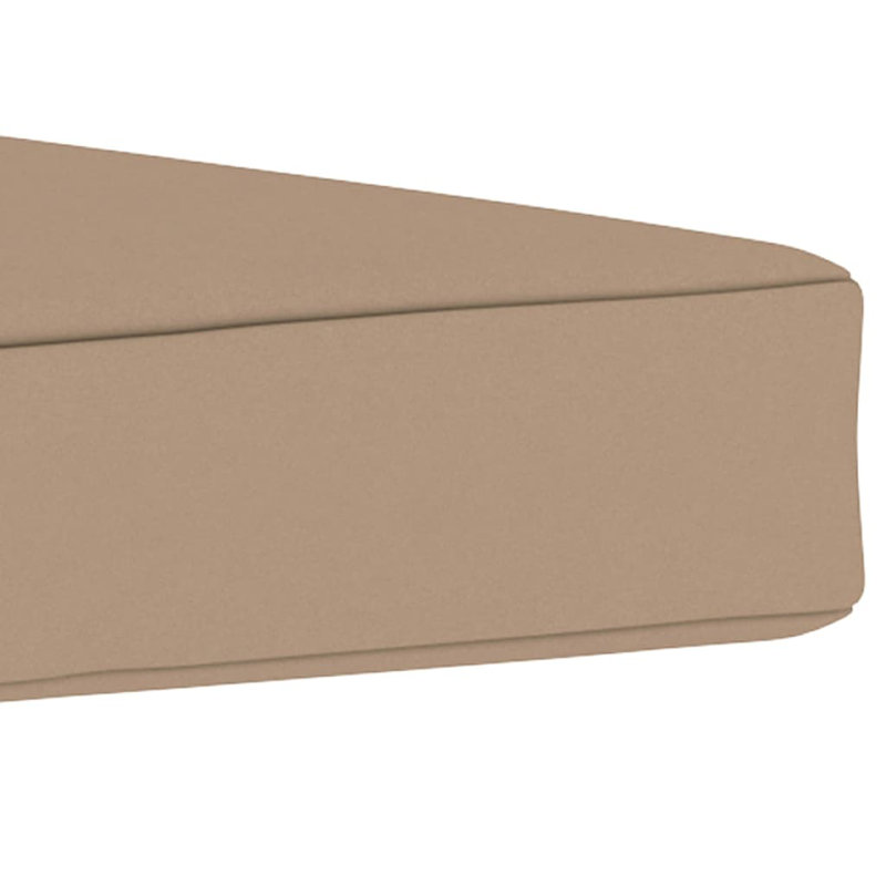 Outdoor Seat Cushion, Taupe, 2.4" H x 23.4" W x 23.4" D