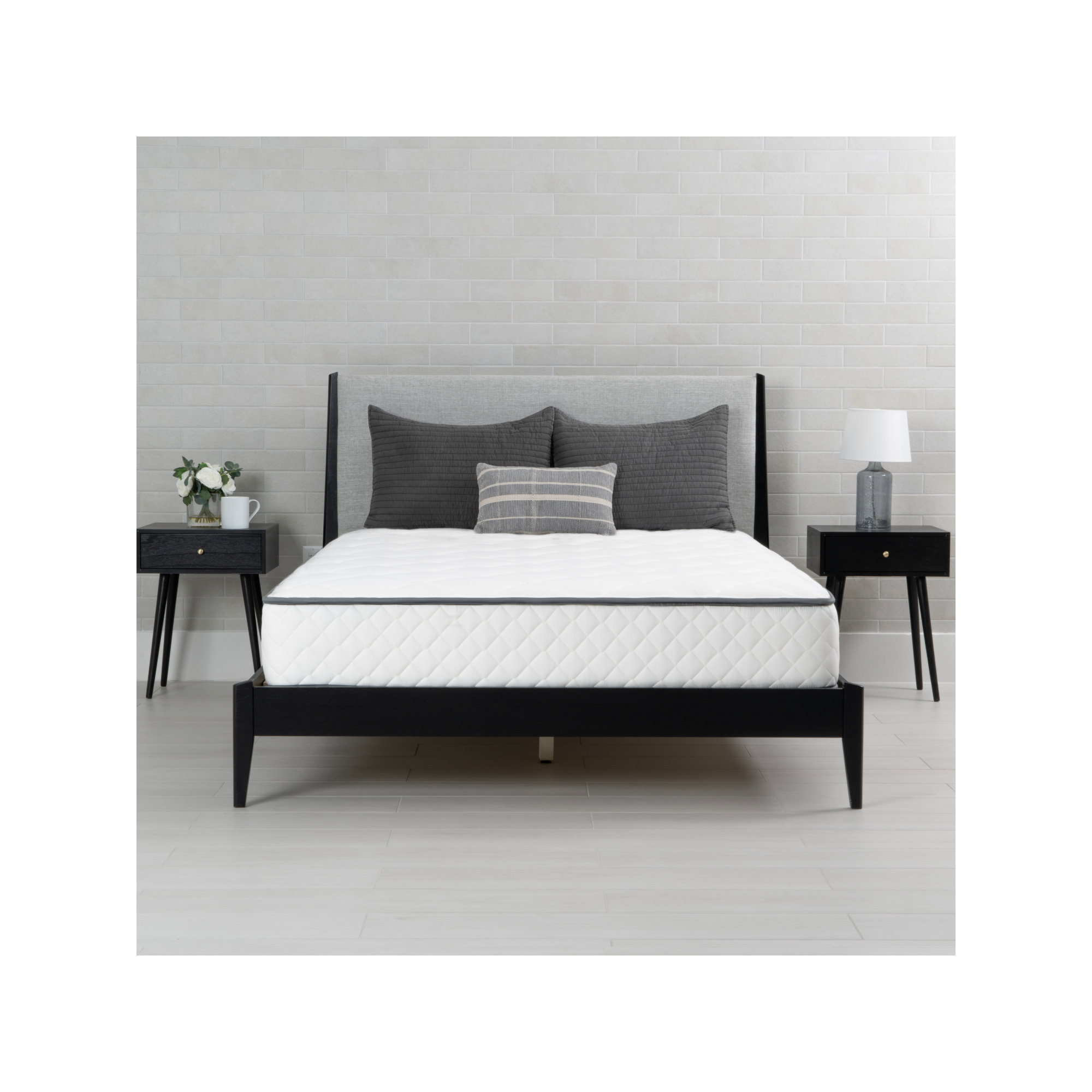 Brooklyn Bedding Firm Mattress Quilted Top Hybrid Mattress, California King, 10"