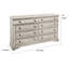 Commode 8 tiroirs Boyer en bois massif l 66 po Boyer-416422472