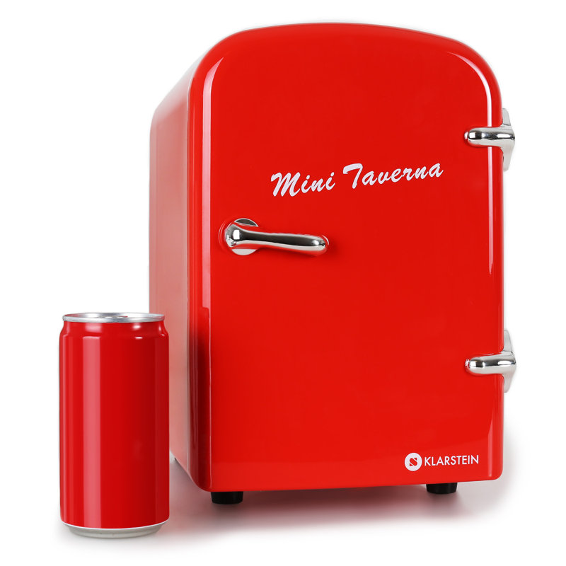 Klarstein 4m³ L Freestanding Mini Fridge, Red