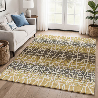 Tapis abstrait lavable à la machine de qualité supérieure Mayfield AMF2404