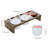 Magers Wood Serving Ceramic Dining Bowls Set-1423979294