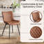 Ensemble de 2 chaises de salle à manger modernes en similicuir pour la cuisine-1854991399