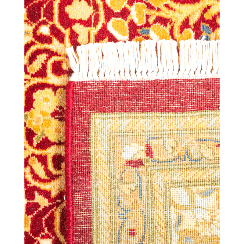 Mogul One-of-a-Kind 2' 7" X 12' 10" 2010s Runner Wool Area Rug Red