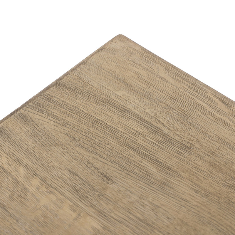 Coffre à couverture en bois massif QUINTIN, Naturel