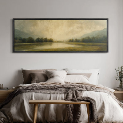«Morning Light River Valley Landscape for Living Room», impression murale