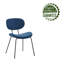 Chaise d'appoint empilable en velours-1725043873