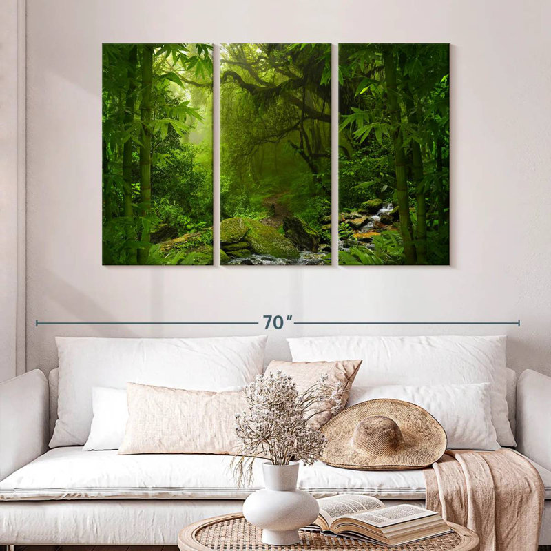 Alvord Lush Jungle Bamboo, 32" H x 50" W
