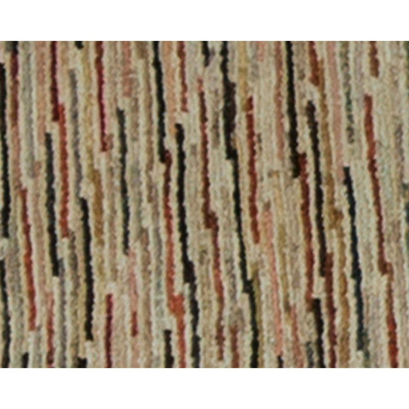 Hand Knotted Wool Area Rug in Multi