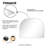 Dezerae Metal Arched Mirror for Mantel, Bathroom-1856041660