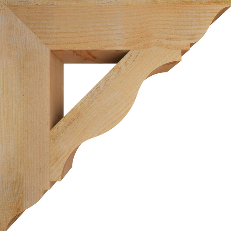 Support traditionnel Funston, H 28 po x l 6 po x P 28 po, Douglas, Scié brut