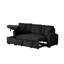 Canapé modulaire avec lit gigogne Silvia Black