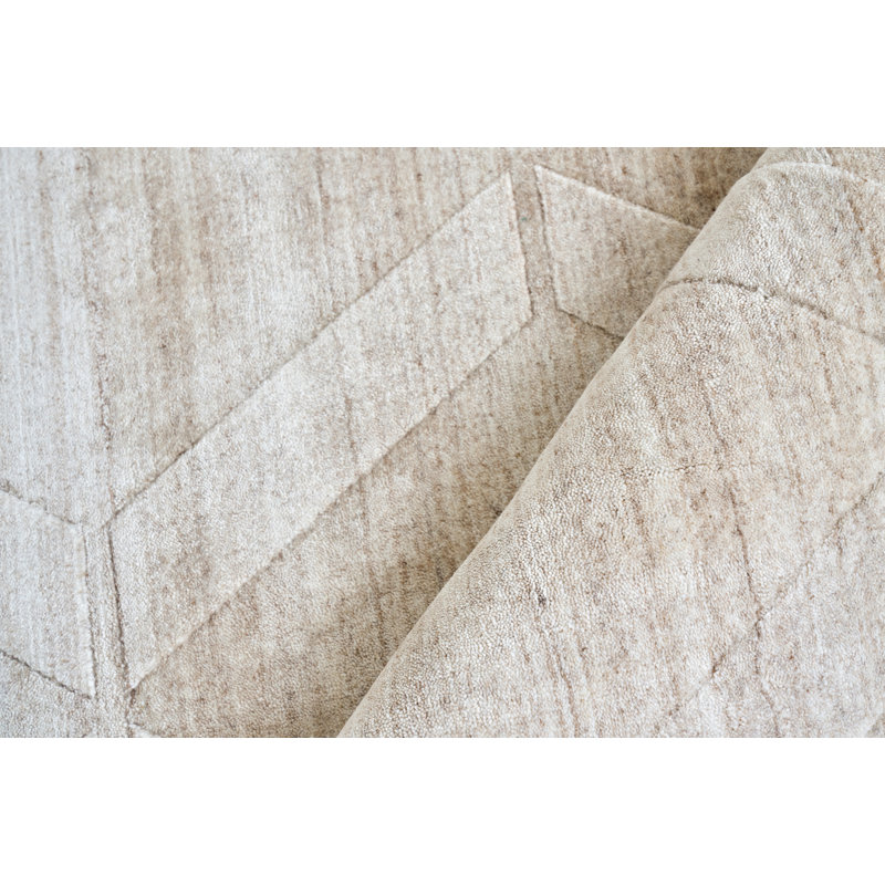 Castelli Geometric Area Rug in Light Beige, Rectangle 9' x 12'