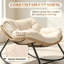 Fauteuil à bascule surdimensionné pour l'intérieur et l'extérieur avec coussin-133994969