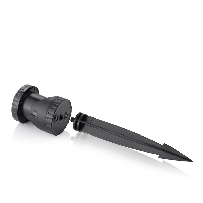 Matte Black No Power Source Required / Manual Integrated LED Well Light (Transformer Included)