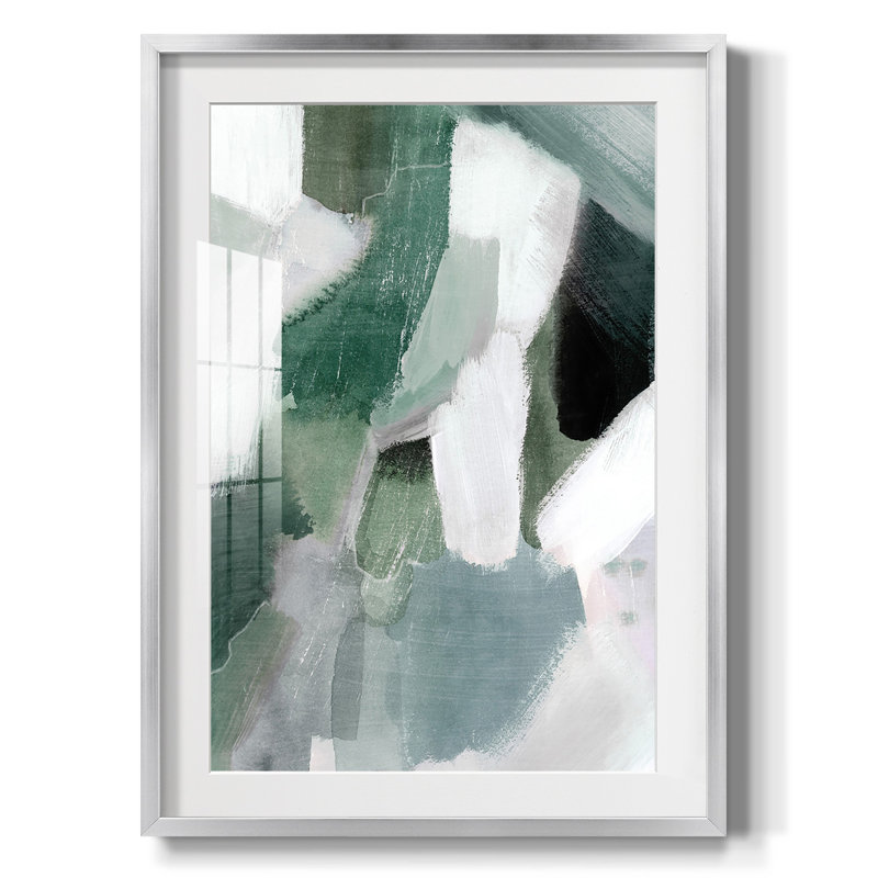Turquoise Waters II - impression encadrée, H 28,5 po x l 20,5 po, Argent argent
