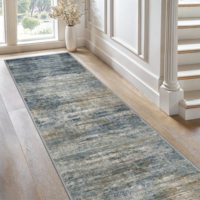 Abstract Washable Area Rug