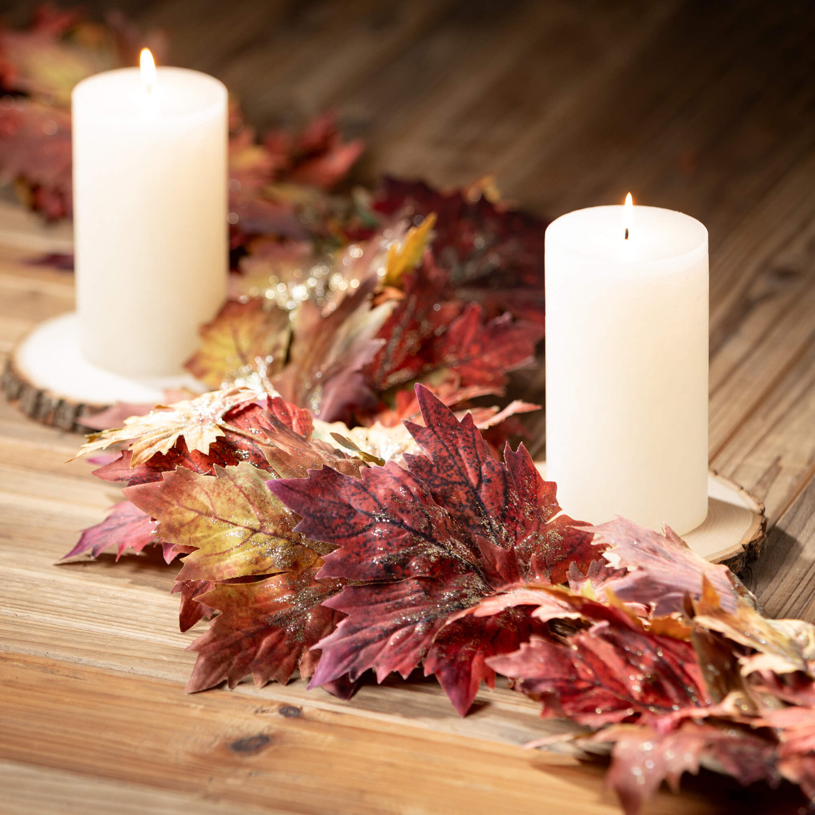 72" Artificial Full Maple Leaf Fall Garland