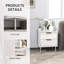 39cm W Manufactured Wood Bedside Table