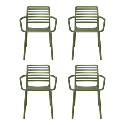 Outdoor Stacking Dining Armchair (Set Of 4)