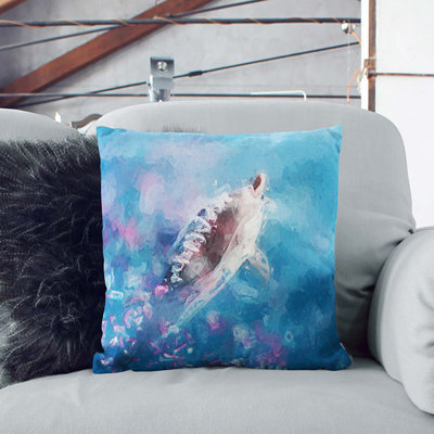 Swimming Dolphin Cushion with Filling