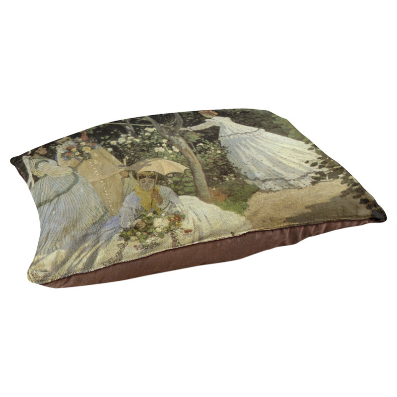 Coussin Carlucci, Petit (l 29,5 po x P 19,5 po x H 2,5 po), Vert / Beige