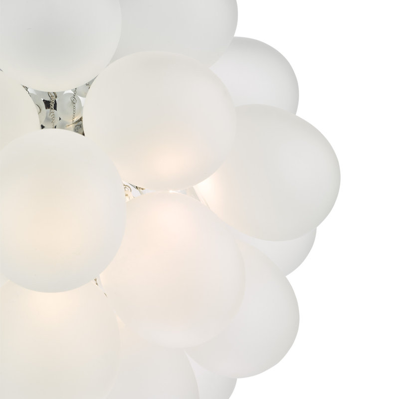 Cyniyah 6 - Light White Frosted Glass Pendant