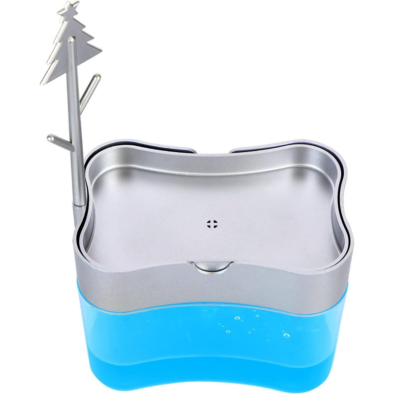 New 2023 Version Soap Dispenser With Added Features - Premium Quality Dish Soap Dispenser - Countertop Kitchen Soap Dispenser, Sink Dish Washing 13 Ounces (Sponge Included)