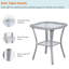 Ensemble de conversation d'extérieur en osier avec chaises berçantes et pivotantes et coussins 3 pièces Schutt-544991895