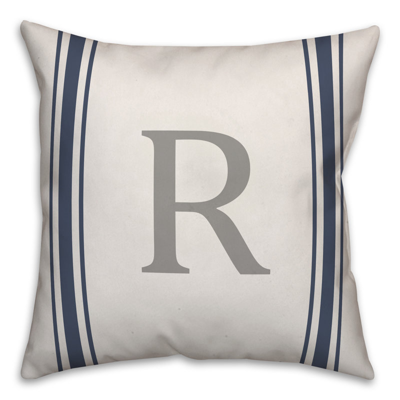Reversible Throw Pillow, R