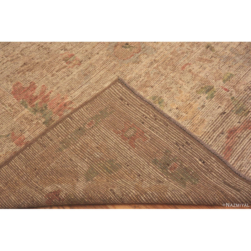 Tapis Oushak de style turc contemporain contemporain unique en son genre