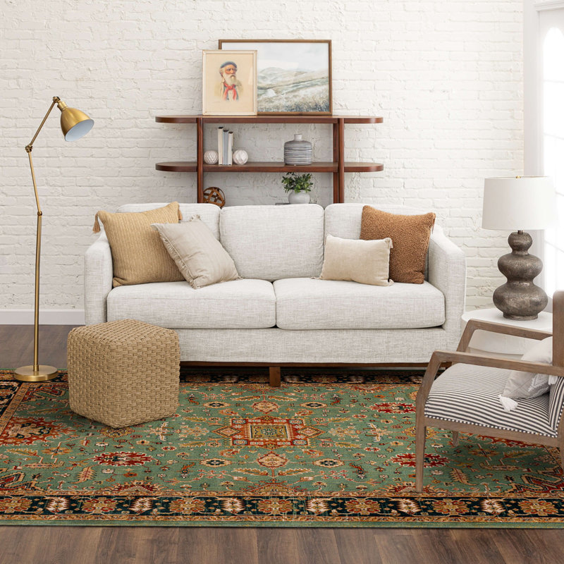 Tapis intérieur en polyester tissé Spice Market Deir, Rectangle 5 pi 3 po x 7 pi 10 po