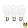E27 Dimmable LED Light Bulb Opal (Set Of 3)