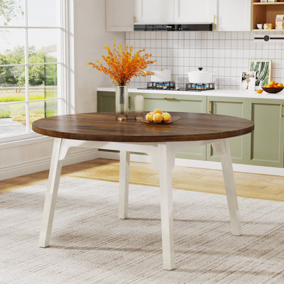 Karslynn Round Solid Wood Base Dining Table