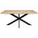 Vilmos 63" Rectangular Dining Table With MDF Top and Metal X-Shaped Base Kitchen Table - Seats 4-6 Person for Modern Home