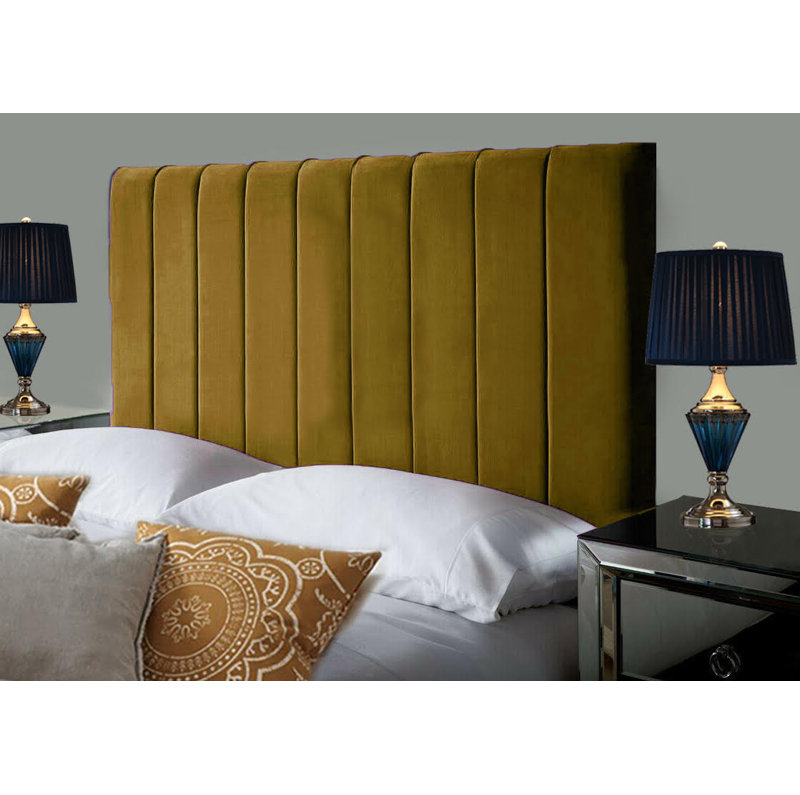 Upholstered Headboard, Double (4'6), Turmeric