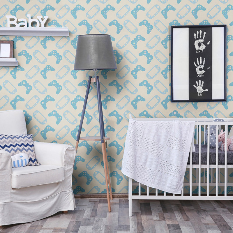 Waddle Gaming Children Removable Peel and Stick Wallpaper Panel, 126" L x 24" W